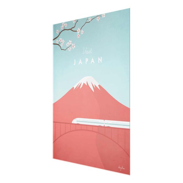 Quadri di fiori Poster di viaggio - Giappone
