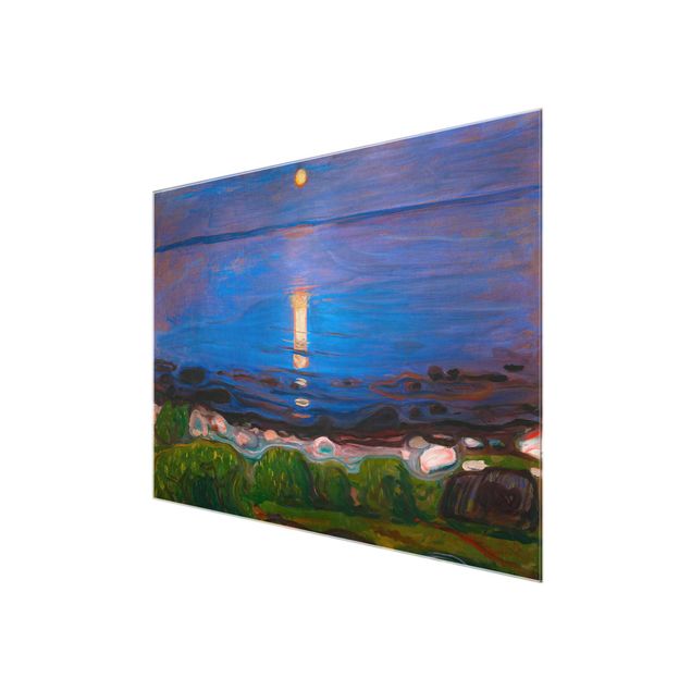 Quadro paesaggio Edvard Munch - Notte d'estate sulla spiaggia