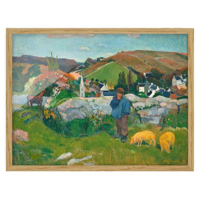 Quadri Impressionismo Paul Gauguin - Il guardiano di porci