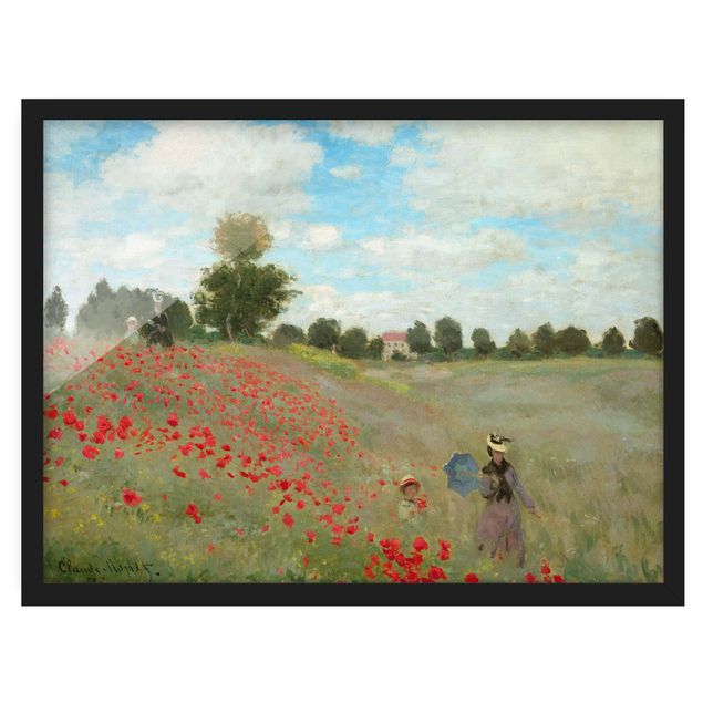Stile di pittura Claude Monet - Campo di papaveri vicino ad Argenteuil