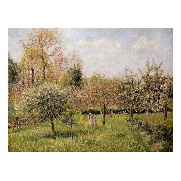 Stampe quadri famosi Camille Pissarro - Primavera a Eragny