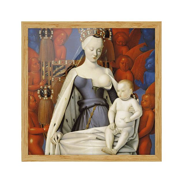 Riproduzione quadri famosi Jean Fouquet - Madonna con bambino