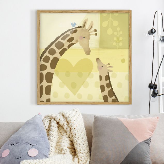 Decorazioni camera bambini Io e la mamma - Giraffe
