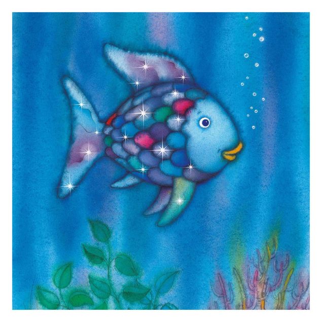 Carta da parati 3d mare Il pesce arcobaleno - Soli nel vasto oceano