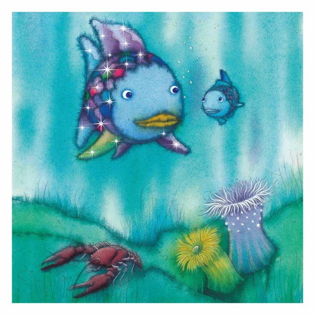 Carta da parati spiaggia Il pesce arcobaleno - Due amici pesci in giro per il mondo