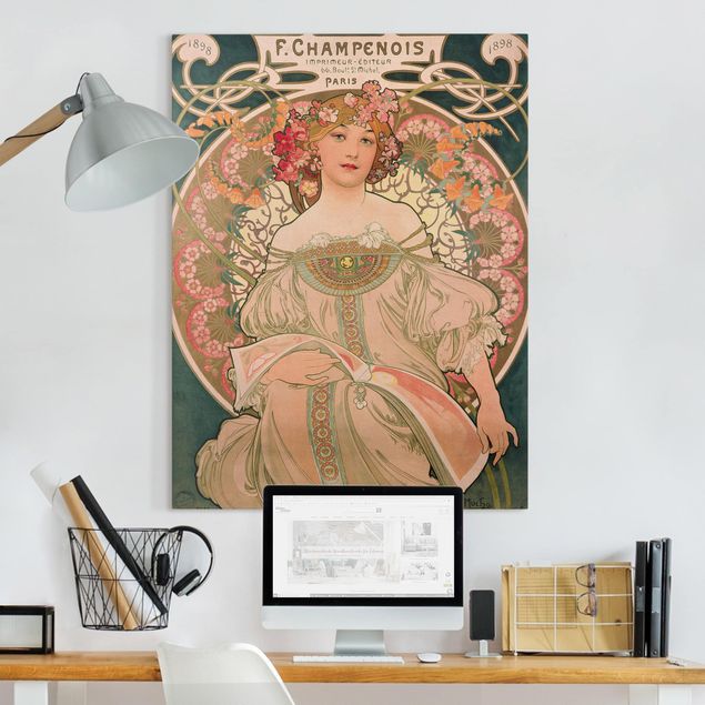 Stampe quadri famosi Alfons Mucha - Poster per F. Champenois
