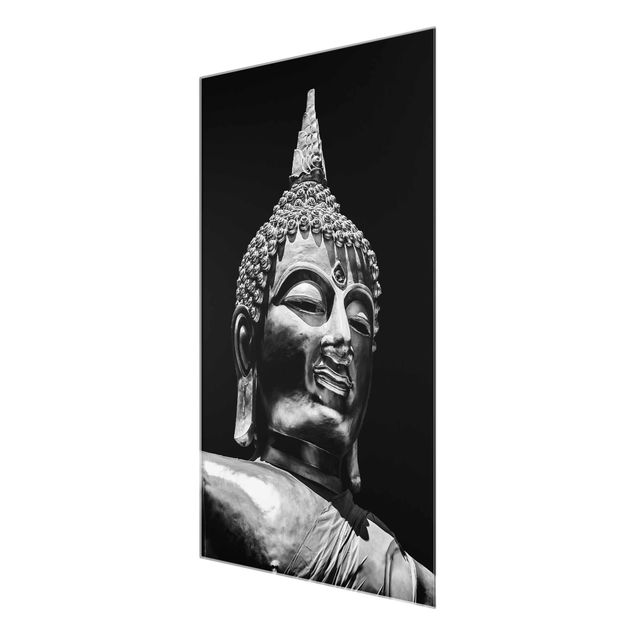 Glas Magnetboard Volto di statua di Buddha
