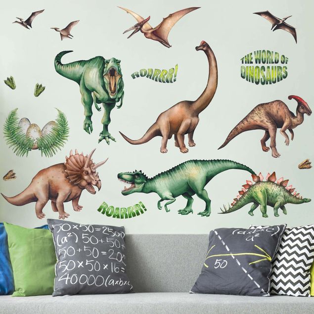 Adesivi murali dinosauro Il mondo dei dinosauri