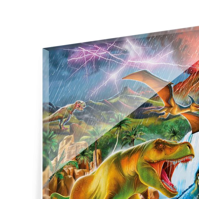 P.D. Moreno Bilder Dinosauri in una tempesta preistorica