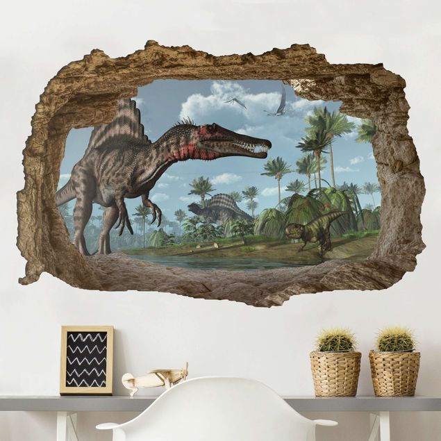 Decorazioni camera bambini Paesaggio di dinosauri