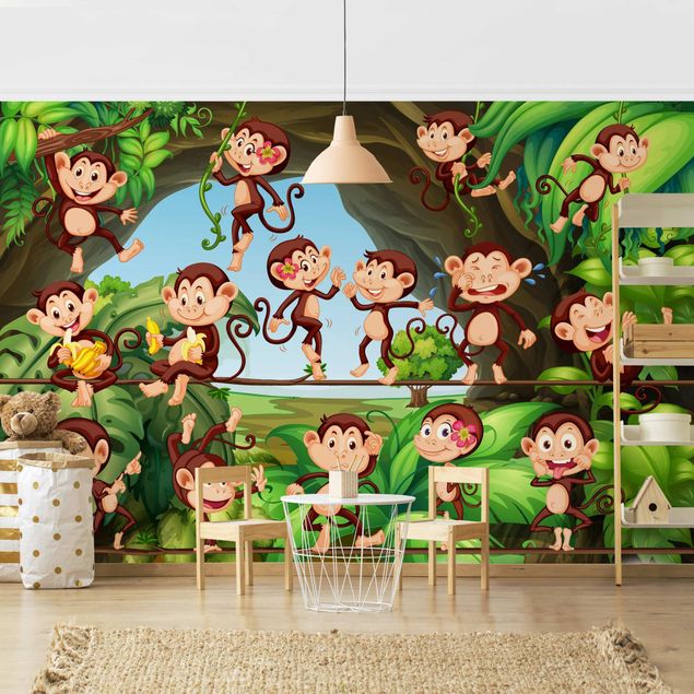 Decorazioni cameretta Scimmie della giungla