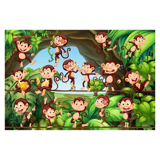 Carta da parati Scimmie della giungla
