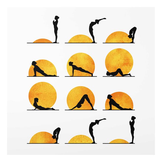 Quadri Kubistika Yoga - Saluto al sole