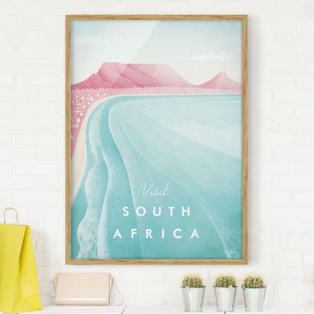 Quadri con cornice con spiaggia Poster di viaggio - Sudafrica
