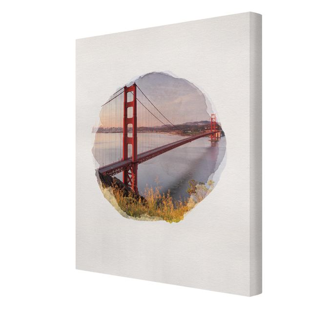 Stampe Acquerelli - Il ponte Golden Gate a San Francisco