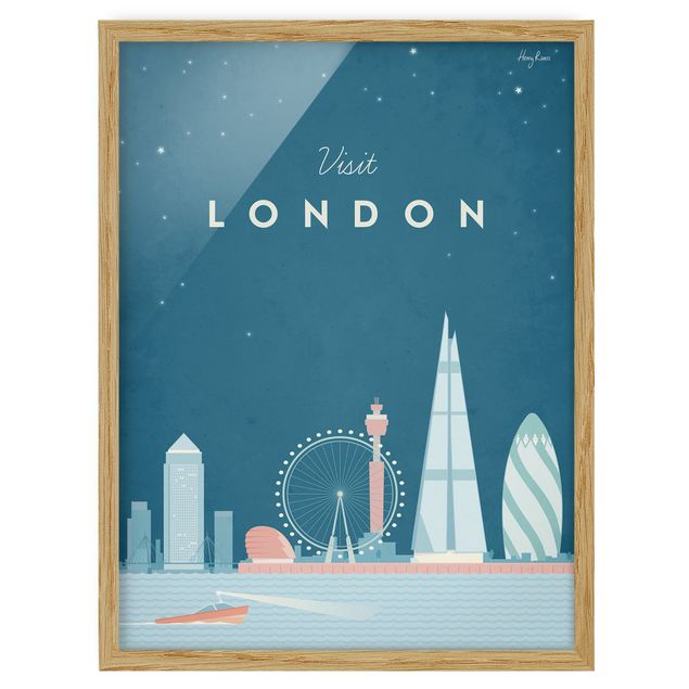 Quadro città Poster di viaggio - Londra