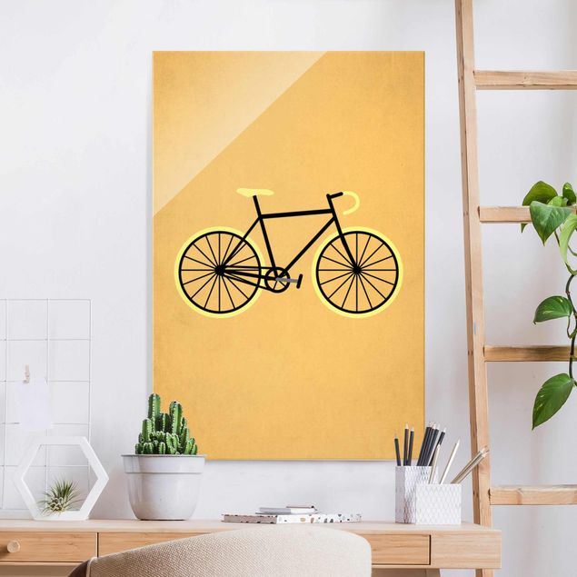Quadri moderni   Bicicletta in giallo