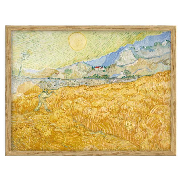 Riproduzioni Vincent Van Gogh - Il raccolto, il campo di grano