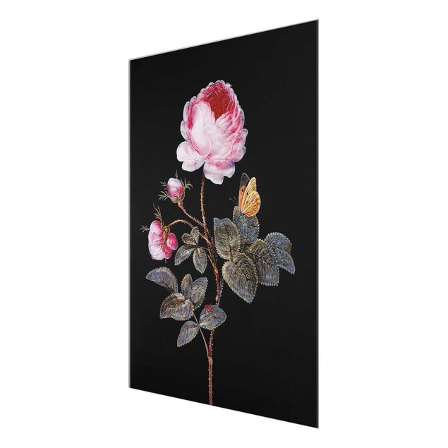 Quadri in vetro con fiori Barbara Regina Dietzsch - La rosa dai cento petali