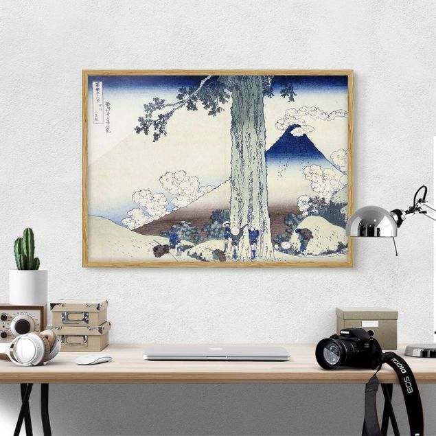 Quadri paesaggistici Katsushika Hokusai - Passo Mishima nella provincia di Kai