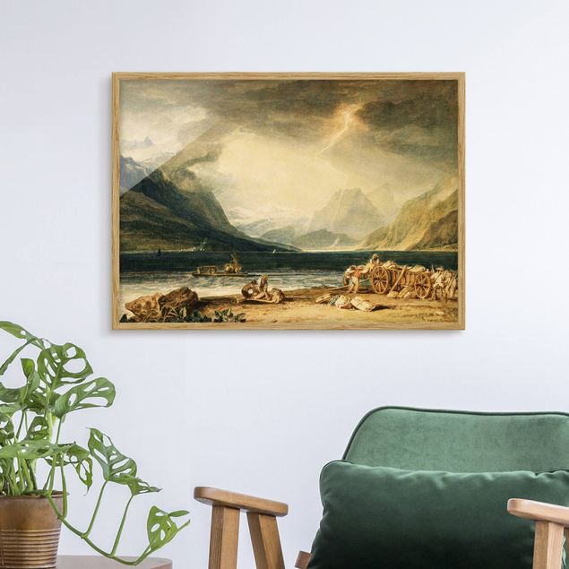 Stampe quadri famosi William Turner - Il lago di Thun, Svizzera