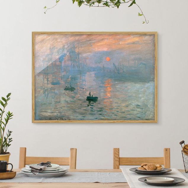 Stampe quadri famosi Claude Monet - Impressione (alba)