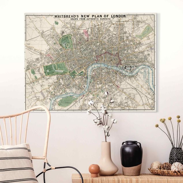 Quadro Londra Mappa vintage Londra