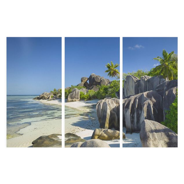 Quadri su tela componibili Spiaggia da sogno Seychelles