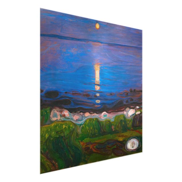 Stampe quadri famosi Edvard Munch - Notte d'estate sulla spiaggia