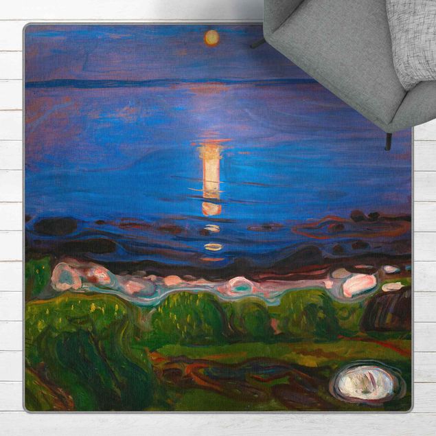 Post impressionismo quadri Edvard Munch - Notte d'estate sulla spiaggia