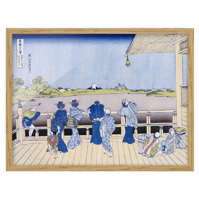 Quadri moderni per arredamento Katsushika Hokusai - La sala Sazai nel tempio di Rakanji