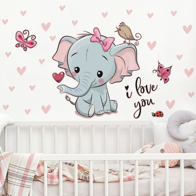 Decorazioni camera neonato Elefante ti amo