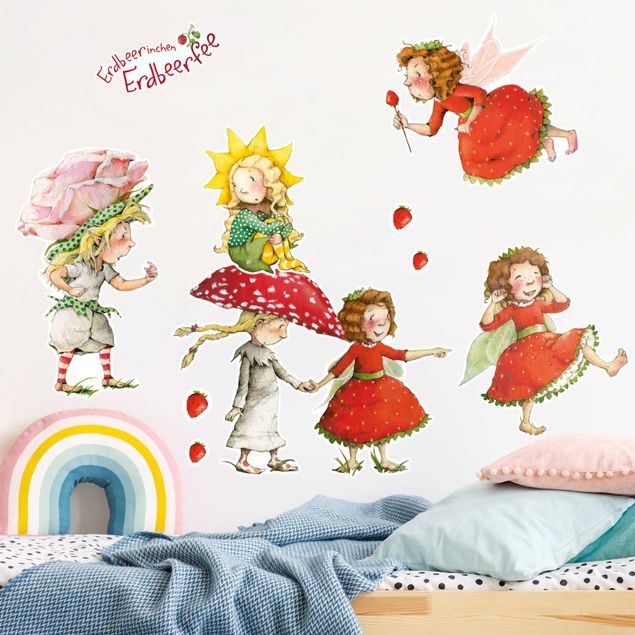 Marchi famosi The Strawberry Fairy - Set di adesivi - Strawberats, Ida ed Eleni