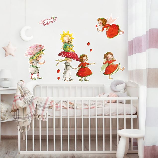 Adesivi murali fate The Strawberry Fairy - Set di adesivi - Strawberats, Ida ed Eleni