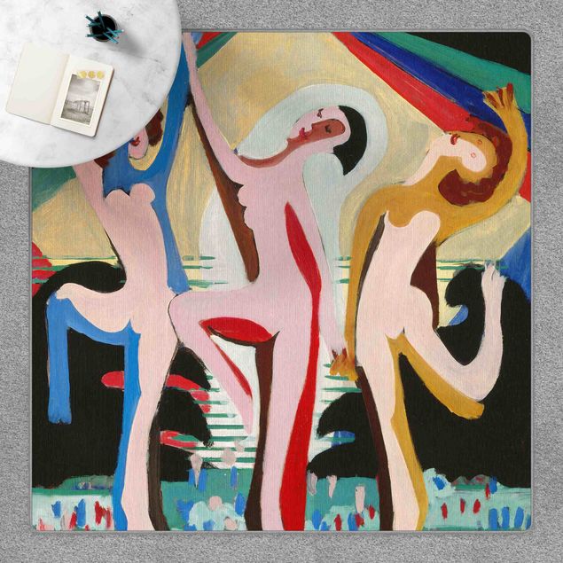 tappeto design moderno Ernst Ludwig Kirchner - Danza di colori