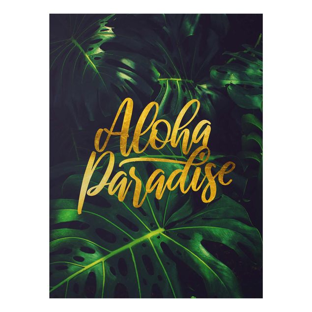Quadri con fiori Giungla - Paradiso Aloha