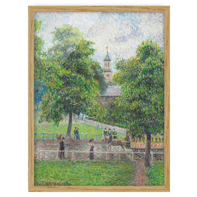 Quadro post impressionista Camille Pissarro - Chiesa di Sant'Anna, Kew, Londra