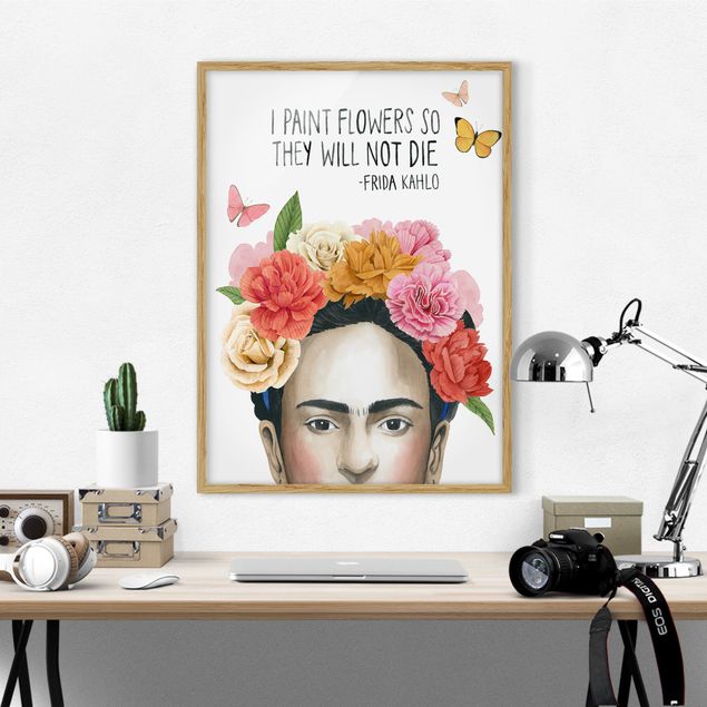 Quadri fiori Pensieri di Frida - Fiori