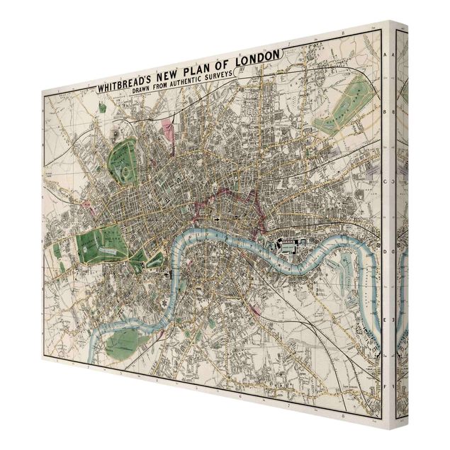 Quadri Mappa vintage Londra