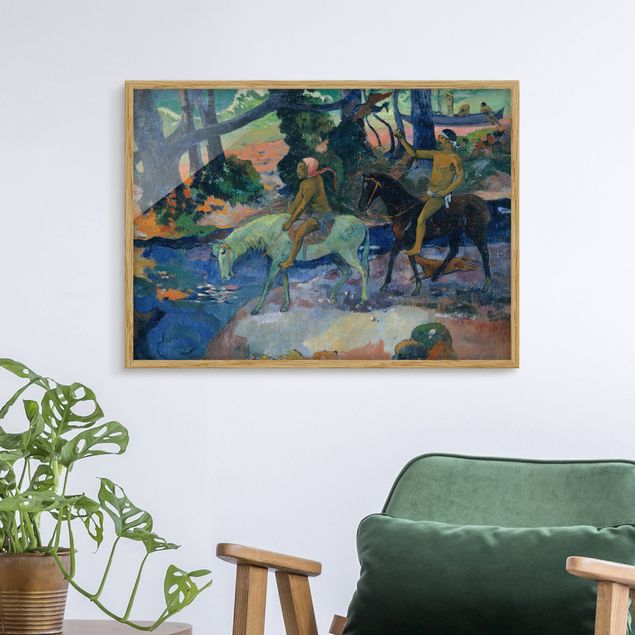Riproduzioni Paul Gauguin - La fuga, il guado