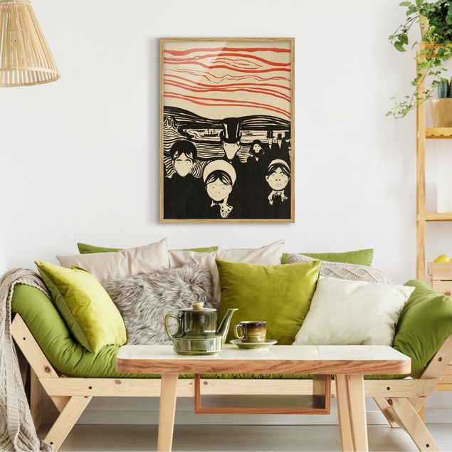 Quadro post impressionista Edvard Munch - Ansia