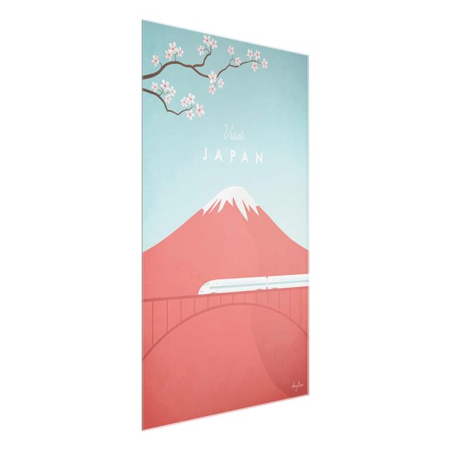Quadri in vetro con architettura e skylines Poster di viaggio - Giappone