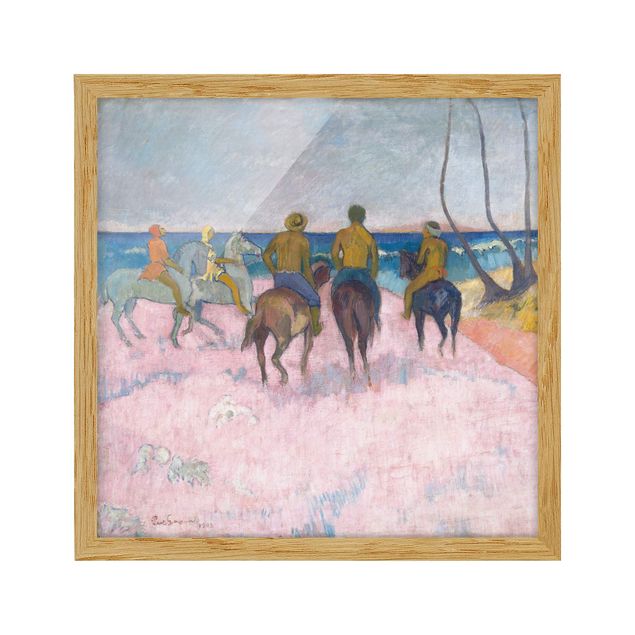 Quadri moderni   Paul Gauguin - Cavalieri sulla spiaggia
