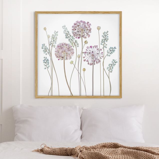 Quadro moderno Illustrazione di Allium