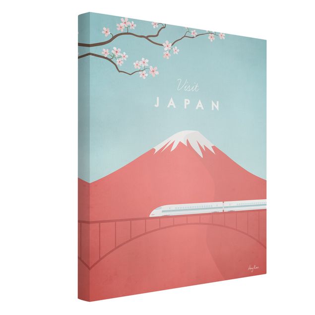 Quadri con fiori Poster di viaggio - Giappone