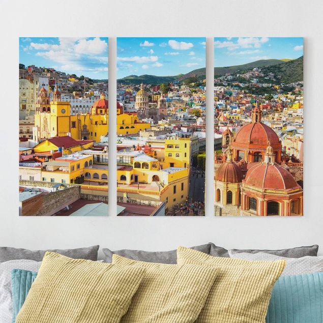 Tele componibili Case colorate Guanajuato