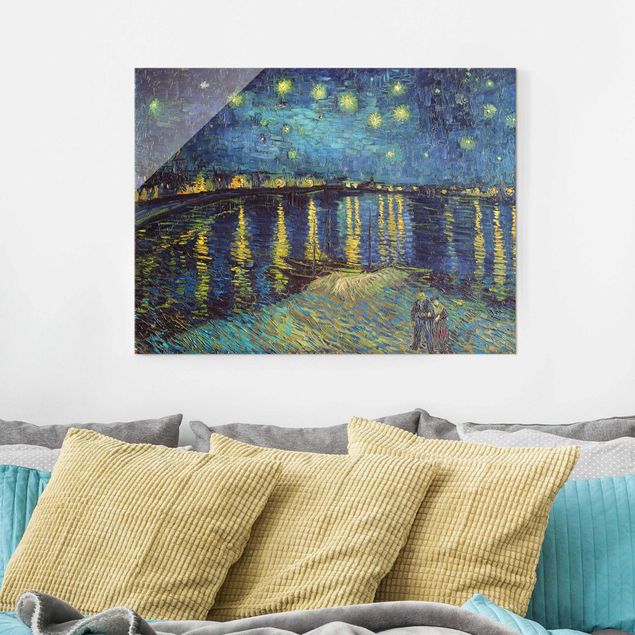Riproduzione quadri famosi Vincent Van Gogh - Notte stellata sul Rodano