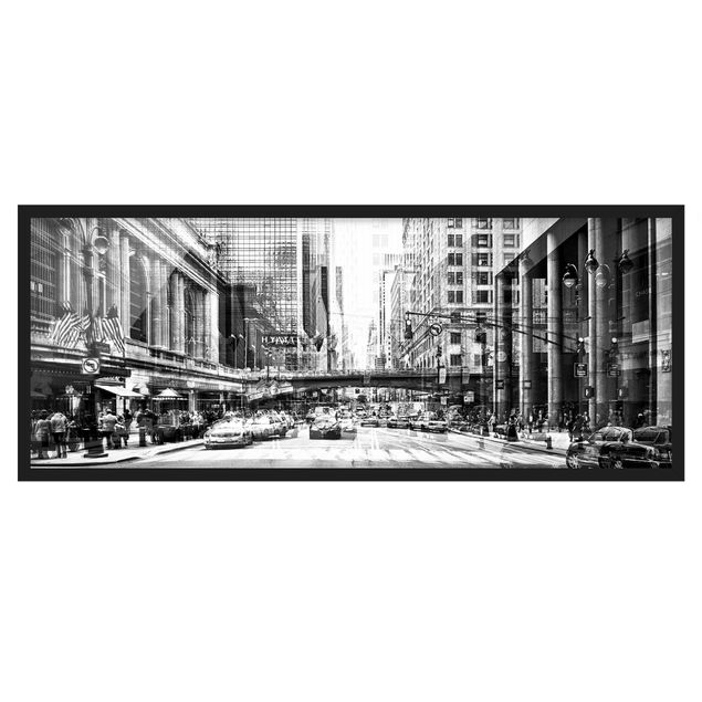 Quadri Rainer Mirau NYC urbana in bianco e nero