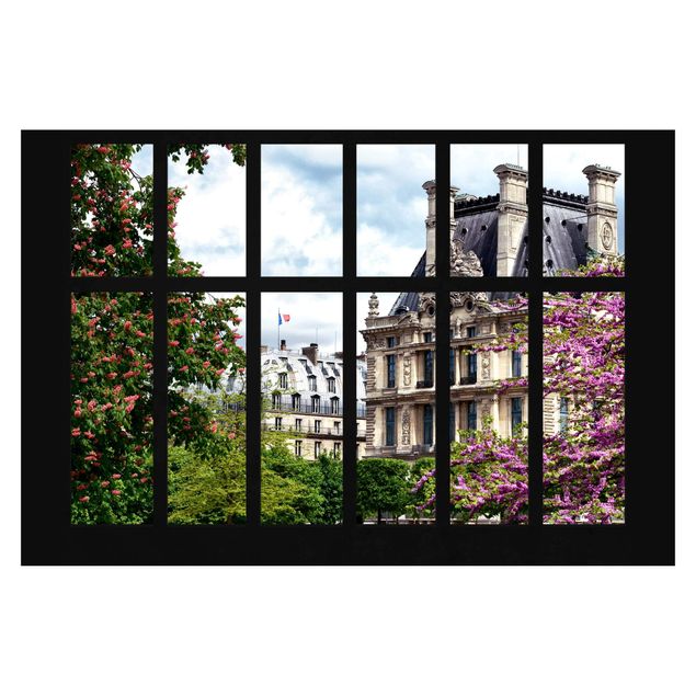 Carte da parati città Finestra - Primavera a Parigi II