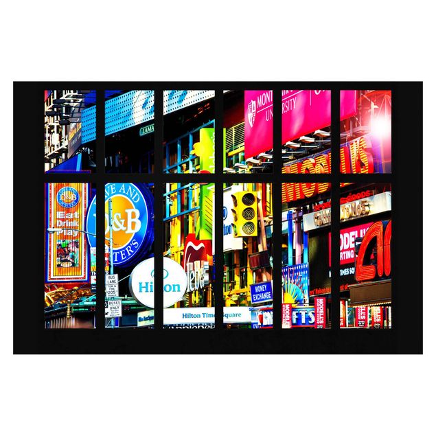 Carte da parati architettura Finestra - Times Square New York